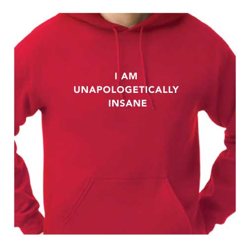 I Am Unapologetically Insane Hoodie Multiple Colors