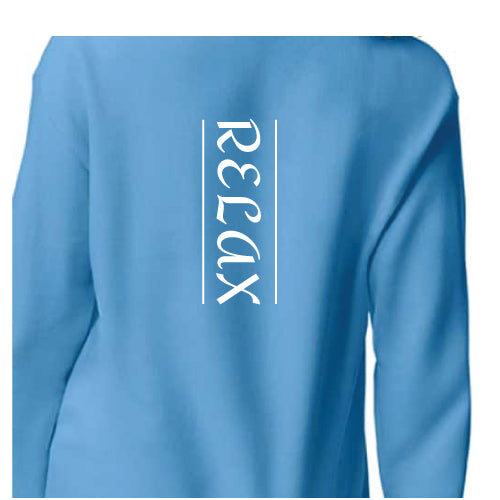 Relax Graphic Tee Carolina Blue Sweatshirt