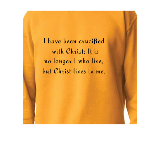 I have been crucified with Christ Graphic Tee Unisex Sweatshirt