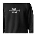 confidence effortlessly Faith Over Fear graphic sweatshirt with Multiple colors