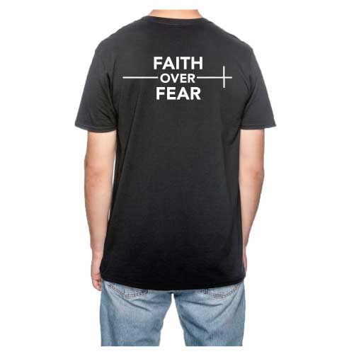 Lead with faith, not fear graphic tee Faith over Fear T-Shirt