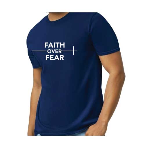 Lead with faith, not fear graphic tee Faith over Fear T-Shirt