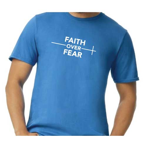 Lead with faith, not fear graphic tee Faith over Fear T-Shirt