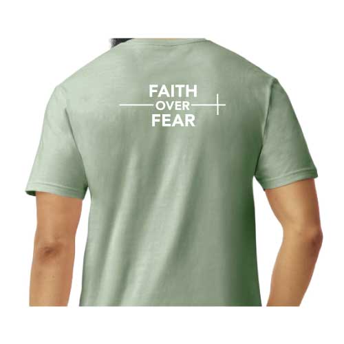 Lead with faith, not fear graphic tee Faith over Fear T-Shirt