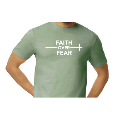 Lead with faith, not fear graphic tee Faith over Fear T-Shirt