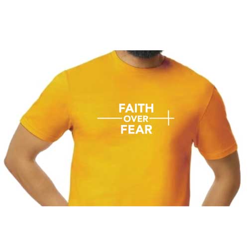 Lead with faith, not fear graphic tee Faith over Fear T-Shirt