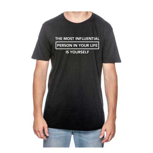 Become your own inspiration, “The most influential person in your life is yourself,”