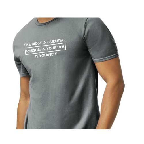 Become your own inspiration, “The most influential person in your life is yourself,”