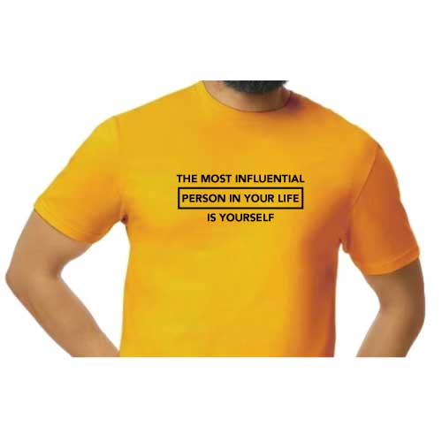 Graphic Tee The most influential person in your life is yourself in Multiple colors