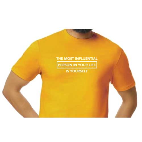 Become your own inspiration, “The most influential person in your life is yourself,”