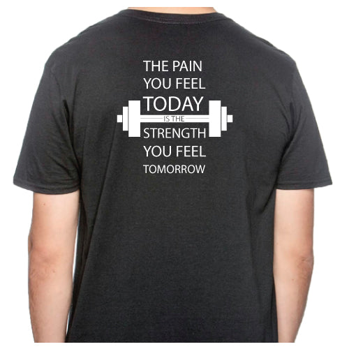 Inspirational Graphic Tee “The Pain You Feel Today Is The Strength You Feel Tomorrow in Multiple Colors