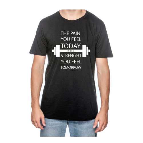 Inspirational Graphic Tee “The Pain You Feel Today Is The Strength You Feel Tomorrow in Multiple Colors