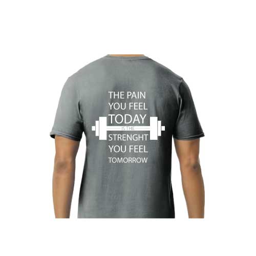 Inspirational Graphic Tee “The Pain You Feel Today Is The Strength You Feel Tomorrow in Multiple Colors