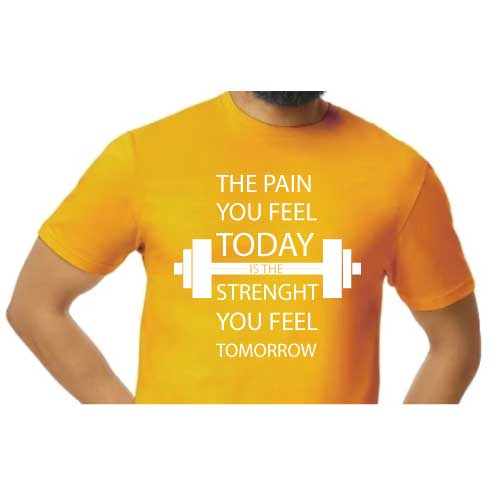 Inspirational Graphic Tee “The Pain You Feel Today Is The Strength You Feel Tomorrow in Multiple Colors