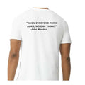 “When Everyone Thinks Alike, No One Thinks” Graphic Tee White shirt