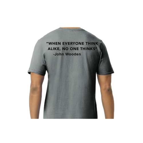 Think Different Graphic Tee  “When Everyone Thinks Alike, No One Thinks”