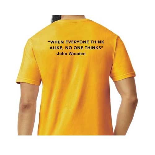 Think Different Graphic Tee  “When Everyone Thinks Alike, No One Thinks”