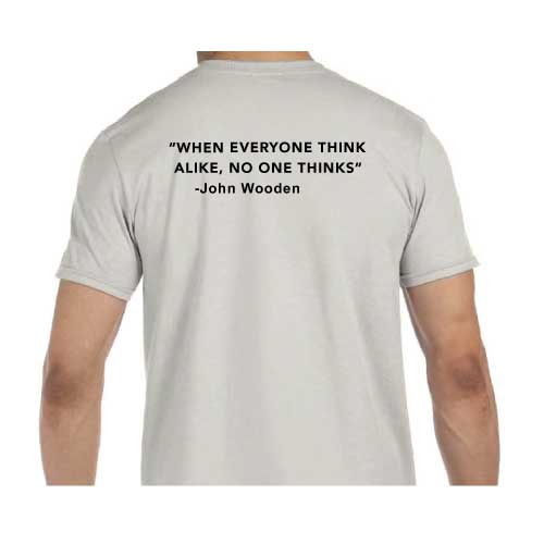 Think Different Graphic Tee  “When Everyone Thinks Alike, No One Thinks”
