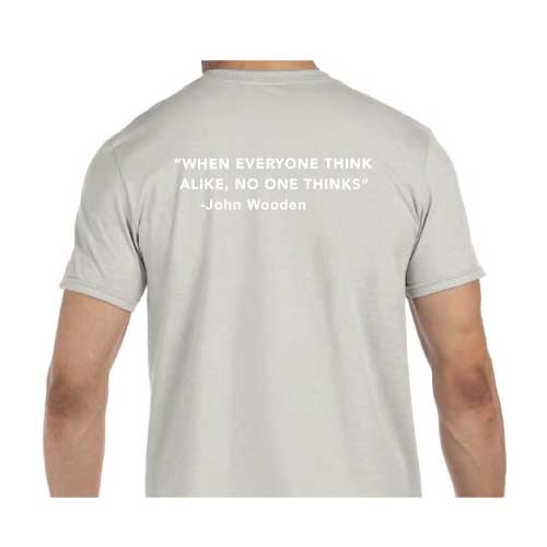 Think Different Graphic Tee  “When Everyone Thinks Alike, No One Thinks”