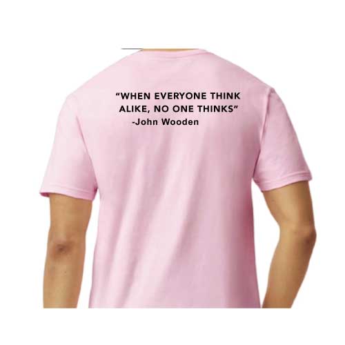 Think Different Graphic Tee  “When Everyone Thinks Alike, No One Thinks”