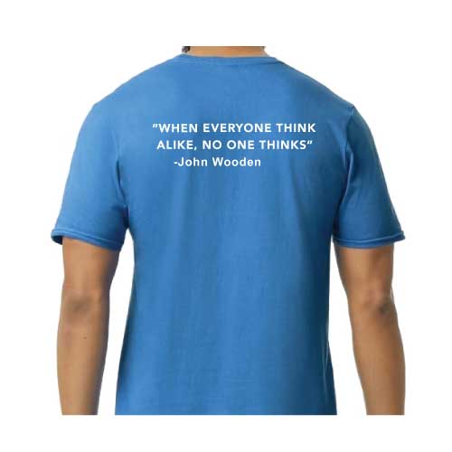 Think Different Graphic Tee  “When Everyone Thinks Alike, No One Thinks”