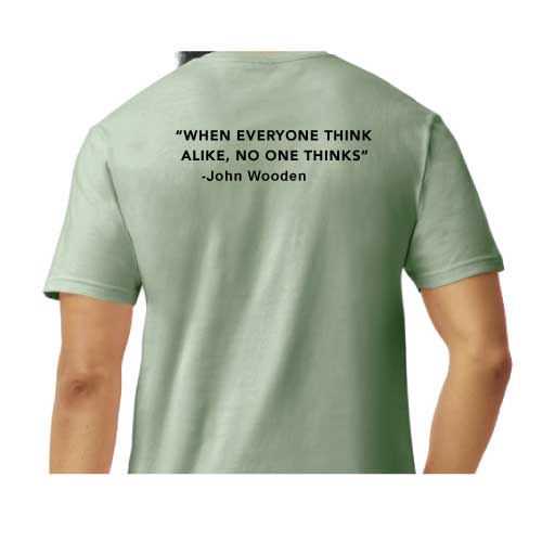 Think Different Graphic Tee  “When Everyone Thinks Alike, No One Thinks”